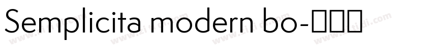 Semplicita modern bo字体转换 Semplicita modern bo字体转换